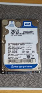 HDD - 2.5 inch - Wd Scorpio Blue - 500 Gb, Intern, Gebruikt, 500 Gig, Laptop