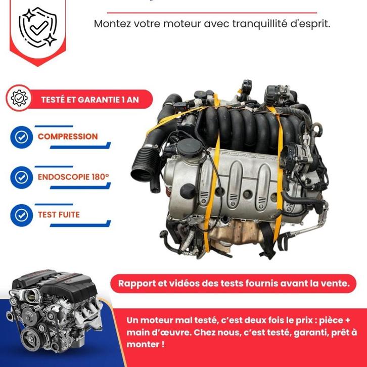 Complete motor Porsche Cayenne S 955 4.5 v8 340pk, Auto-onderdelen, Motor en Toebehoren, Porsche, Nieuw, Ophalen of Verzenden