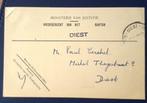 Gele briefkaart Vredegerecht Kanton Diest, Ophalen of Verzenden, Briefkaart