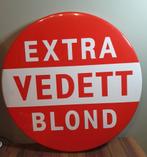 Metaal Reclamebord - Extra Vedett Blond -, Ophalen of Verzenden, Gebruikt, Reclamebord, Plaat of Schild, Overige merken