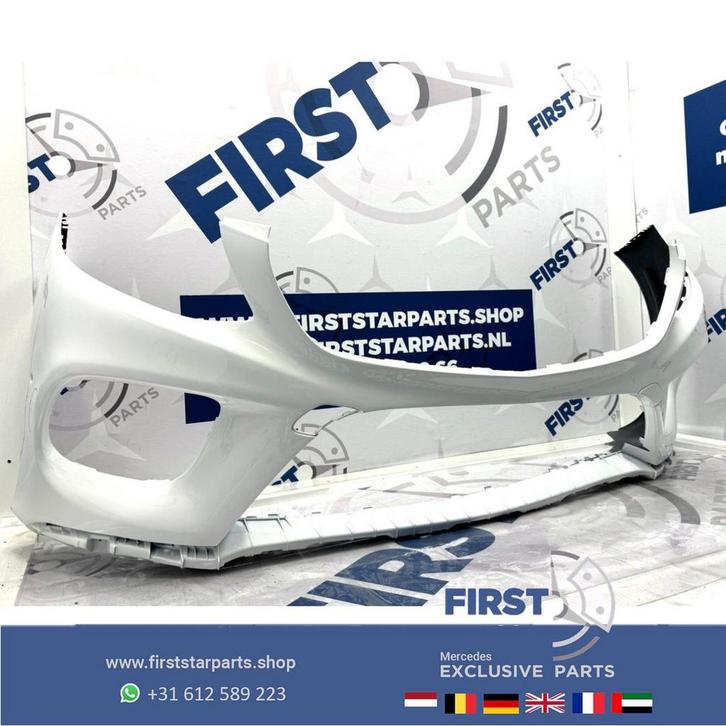 W166 ML GLE AMG Voorbumper Mercedes 2018 ZWART WIT GRIJS ROO, Auto-onderdelen, Carrosserie, Bumper, Mercedes-Benz, Voor, Gebruikt