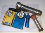 elektronica set 6 vintage zaklampen '60, Verzenden, Nieuw, Batterij