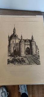 Brussel poort, Antiek en Kunst, Kunst | Tekeningen en Fotografie, Ophalen of Verzenden