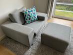 Fauteuil + voetsteun (merk BoConcept), Ophalen, 75 tot 100 cm, Zo goed als nieuw, 100 tot 125 cm
