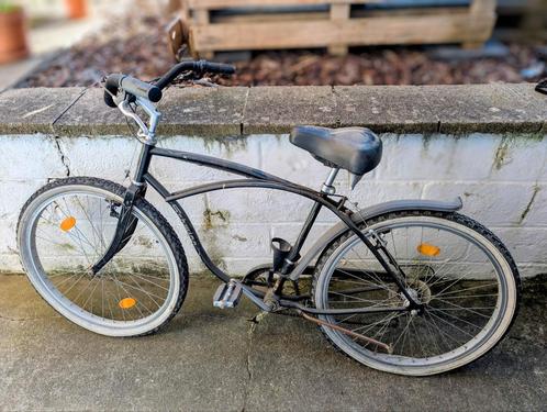 Vélo cruiser noir - SCHWINN - A retaper, Fietsen en Brommers, Fietsen | Cruisers en Lowriders, Gebruikt, Cruiser, Ophalen