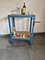 industriële metalen kar,  metalen werktafel, Ophalen, Zo goed als nieuw