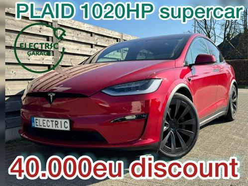 Model X Plaid (1020pk) 40000eu korting, Auto's, Tesla, Bedrijf, Te koop, Model X, Trekhaak, Elektrisch, Euro 6, SUV of Terreinwagen