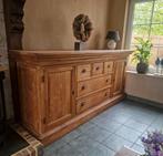 Groot zwaar teakhouten dressoir, Huis en Inrichting, Kasten | Dressoirs, Ophalen, Gebruikt