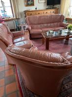 Lederen salon in zeer goede gebruikte staat, Ophalen, Gebruikt, Classiek