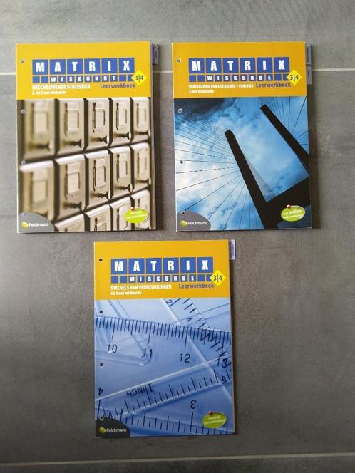 Boeken wiskunde 'Matrix' voor 3 en 4 secundair, Boeken, Studieboeken en Cursussen, Nieuw, Overige niveaus, Ophalen