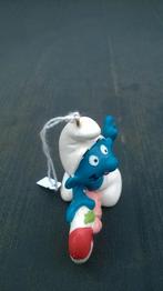 Kerstsmurf op snoepstok 5.1907 – Variant, Verzamelen, Smurfen, Ophalen of Verzenden, Gebruikt, Overige Smurfen, Poppetje, Figuurtje of Knuffel