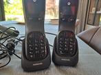 Motorola draadloze telefoon voor vaste lijn, Telecommunicatie, Vaste telefoons | Handsets en Draadloos, Ophalen, Gebruikt, 2 handsets