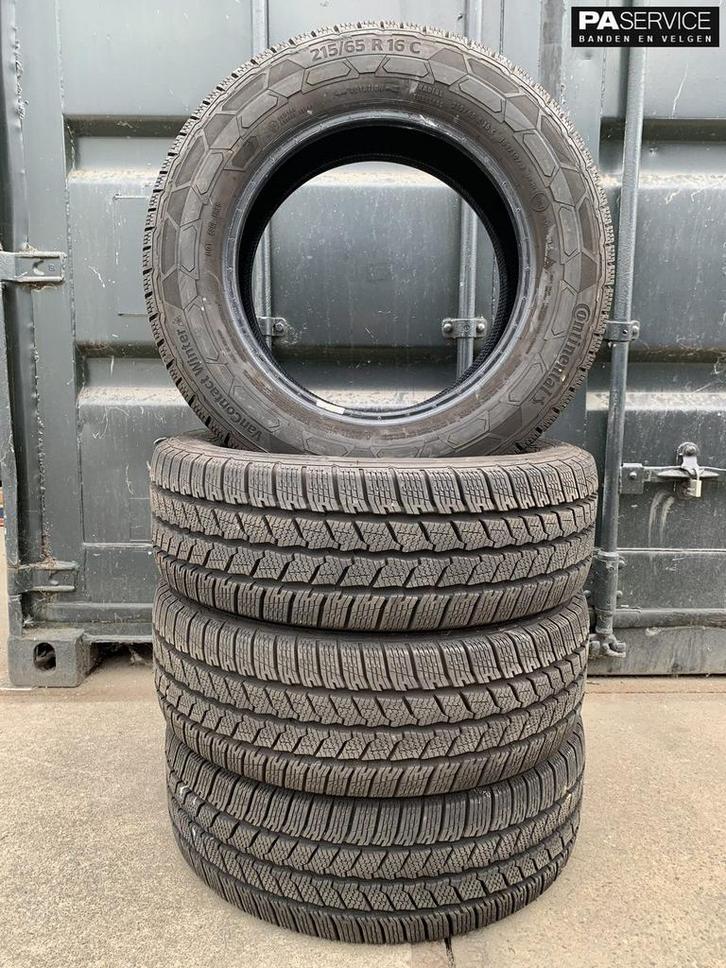 4x Continental Vancontact 215 65 16C winterbanden met 9.5 mm, Auto-onderdelen, Banden en Velgen, Velg(en), Gebruikt, Ophalen of Verzenden