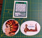 Lot 3x stickers Royal Tigra Sigaretten, Ophalen of Verzenden