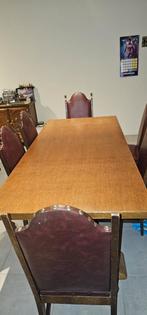 Table de salle à manger avec 6 chaises, Maison & Meubles, Salles à manger complètes, Enlèvement, Utilisé