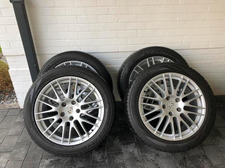 Porsche Cayenne – set originele 20” Spyder RS velgen, Auto-onderdelen, Banden en Velgen, Band(en), Winterbanden, 20 inch, 275 mm