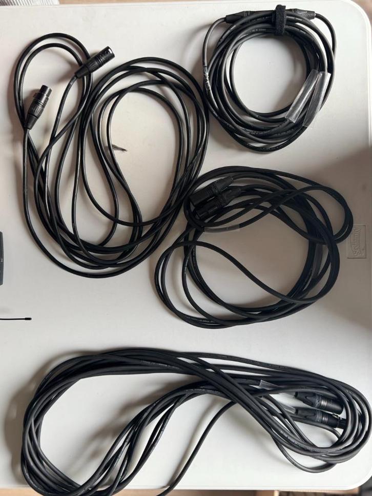Cordial XLR-kabels (4x) – Industry standard voor audio, Audio, Tv en Foto, Versterkers en Ontvangers, Zo goed als nieuw, Ophalen