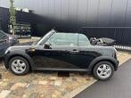 MINI Cooper Cabrio 1.6i 88kw, half leder, airco,  LEZ ok,Ga, 4 zetels, Zwart, Cabriolet, Isofix
