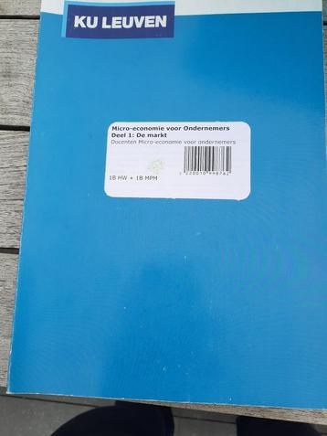 Studieboeken Micro-economie voor Ondernemers Deel 1-2-3 beschikbaar voor biedingen