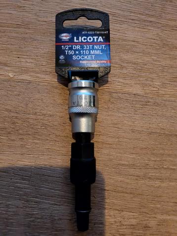 Licota 1/2" DR 33T NUT T 50 X 110MML SOCKET beschikbaar voor biedingen