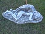 statue d une elfe endormie en pierre patinée , grand choix !, Ange, Béton, Enlèvement ou Envoi, Neuf