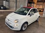 Fiat 500C 1.2i Lounge Cabrio Uconnect/Airco/Cruise.Controle, Auto's, Stof, Cabriolet, Wit, Handgeschakeld