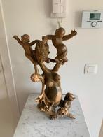 Sculptuur in hout, oosters 53 cm hoog.  € 75,00, Antiek en Kunst, Kunst | Beelden en Houtsnijwerken, Ophalen of Verzenden