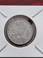 Munt 5 Belgische frank - 1939, Enlèvement ou Envoi, Monnaie en vrac