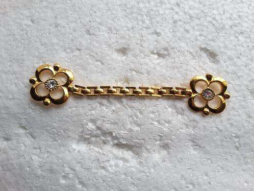 breloque dorée avec 2 perles 27 x 120 mm motif fleur, Hobby & Loisirs créatifs, Couture & Fournitures, Neuf, Enlèvement ou Envoi