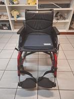 Rolstoel Merk Vermeiren V300 DL 44CM Tempur kussen DUWSTANG, Enlèvement ou Envoi, Pliant, Utilisé, Fauteuil roulant à pousser