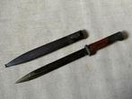 wo2 - k98 bajonet met schede - mauser k98, Verzamelen, Ophalen of Verzenden, Landmacht, Mes of Dolk