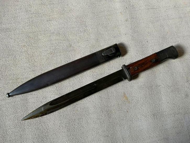 wo2 - k98 bajonet met schede - mauser k98, Verzamelen, Militaria | Tweede Wereldoorlog, Landmacht, Mes of Dolk, Ophalen of Verzenden