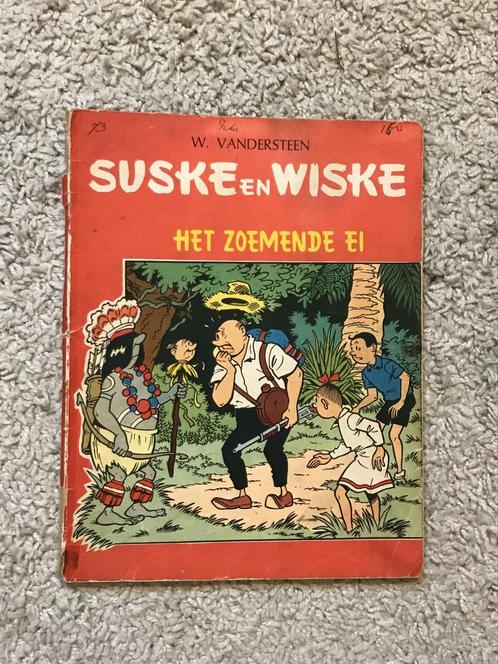 Suske en Wiske - Zoemende Ei - Nr. 53 - Tweekleuren - 1964, Livres, BD, Utilisé, Une BD, Enlèvement ou Envoi