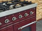 🔥Luxe Boretti Fornuis 90cm bordeaux rood & rvs 2 ovens, Elektronische apparatuur, Fornuizen, 60 cm of meer, Ophalen of Verzenden