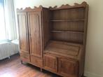 Antieke kleerkast met open klapbare bureau / schrijftafel, Ophalen