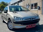 Peugeot 206 1.4 ess. 5 deurs garantie 120-000km, Voorwielaandrijving, Zwart, 4 cilinders, Bedrijf