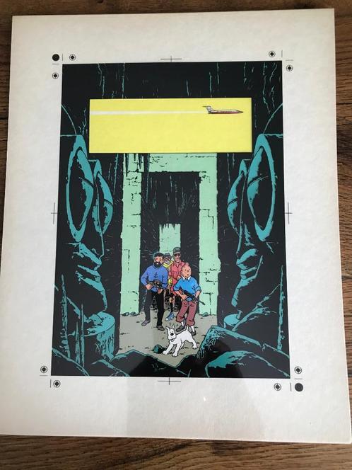 Tintin : Bleu de coloriage couverture de Vol 714 pour Sydney, Livres, BD, Comme neuf, Une BD, Enlèvement ou Envoi