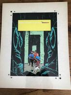 Tintin : Bleu de coloriage couverture de Vol 714 pour Sydney, Ophalen of Verzenden, Zo goed als nieuw, Eén stripboek