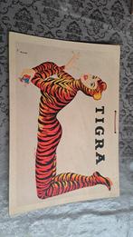 Tigra reclame dik karton, Collections, Marques & Objets publicitaires, Utilisé, Enlèvement ou Envoi