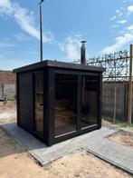 Combi deal, Panorama buitensauna met full option hottub, Sport en Fitness, Sauna, Ophalen of Verzenden, Nieuw