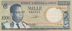 1000 FRANCS CONGOLAIS 01/08/1964, Envoi, Billets en vrac