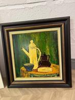 Schilderij stilleven met kader, Antiek en Kunst, Kunst | Schilderijen | Klassiek, Ophalen