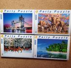 Puzzels van 1000 stukjes set van 4 puzzels, Enlèvement, 500 à 1500 pièces, Utilisé, Puzzle