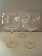 3 bolle glazen voor cocktails, aperitief of wijn 22 cm hoog, Huis en Inrichting, Ophalen of Verzenden, Gebruikt, Glas, Glas of Glazen