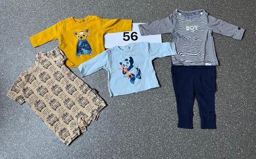 Kleertjes jongen maat 56 (5 stuks), Kinderen en Baby's, Babykleding | Baby-kledingpakketten, Zo goed als nieuw, Maat 56, Ophalen