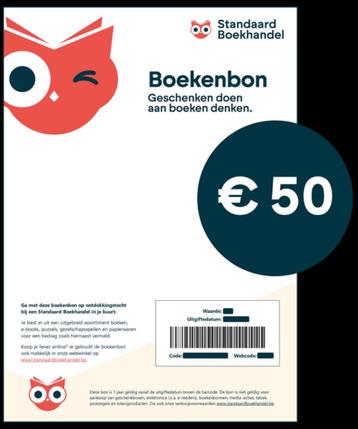 Waardebon Standaard boekhandel 50 € beschikbaar voor biedingen