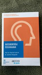 syllabus differentiële psychologie, Livres, Psychologie, F. De Fruyt, Psychologie de la personnalité, Enlèvement ou Envoi, Neuf