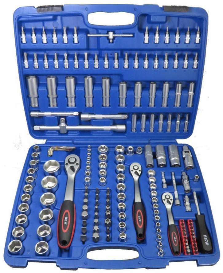 Doppenset 171dlg. Pro  Professionele kwaliteit, Auto diversen, Autogereedschap, Nieuw, Ophalen of Verzenden