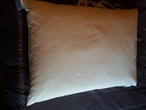 Kussen, Huis en Inrichting, Woonaccessoires | Kussens, Gebruikt, Wit, Rechthoekig, Ophalen of Verzenden