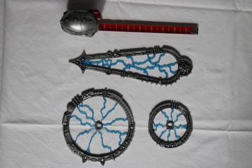 Warhammer 40k templates, meetlint en dobbelstenen, Enlèvement, Comme neuf, Warhammer 40000, Accessoires